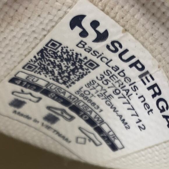 Emily Ratajkowski x Superga Classic Sneaker Lace Up Womens Size 10 White - Picture 7 of 7